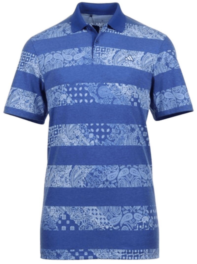 adidas Go-To Printed Men’s Royal Blue Melange Shirt 