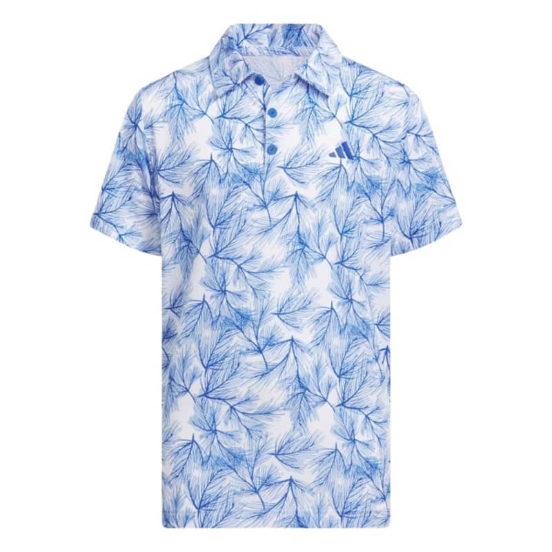 adidas Juniors Scripted Blue Polo