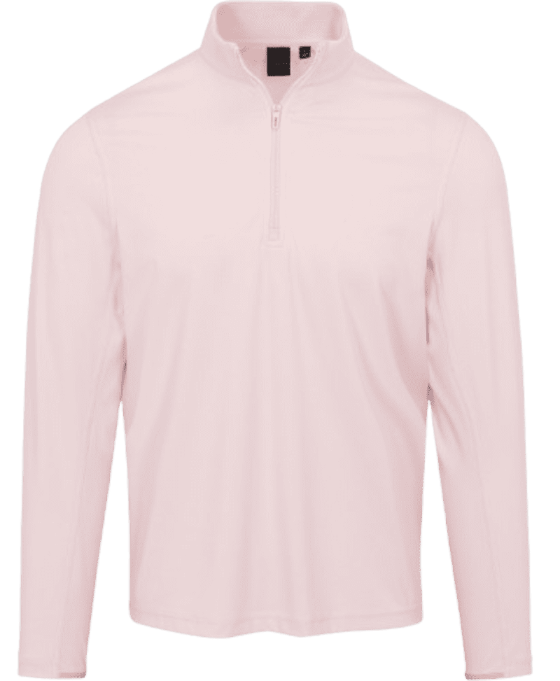 Dunning Player 2.0 Tech Men's Barley Pink Quarter Zip Pullover
