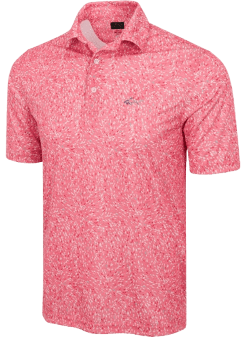 Greg Norman Shark Frenzy Men’s Spiced Coral Shirt