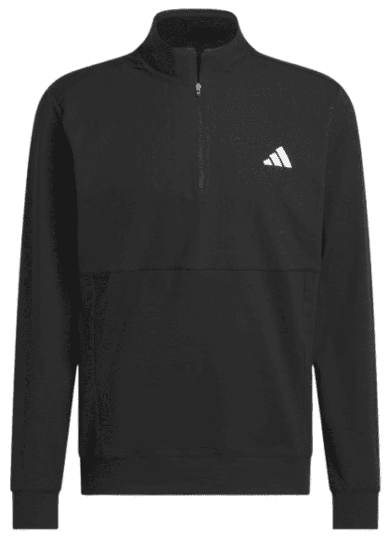 adidas Golf Tour Men's Black Quarter Zip Pullover