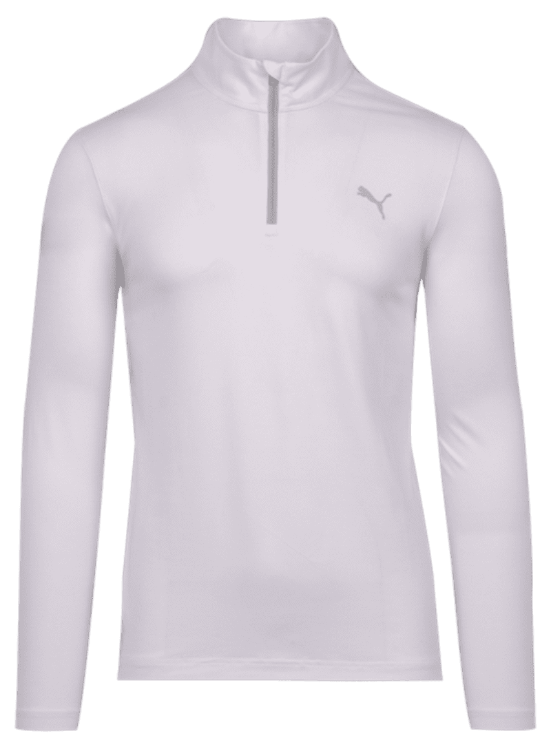 Puma Icon 2 Men's White Quarter Zip Pullover