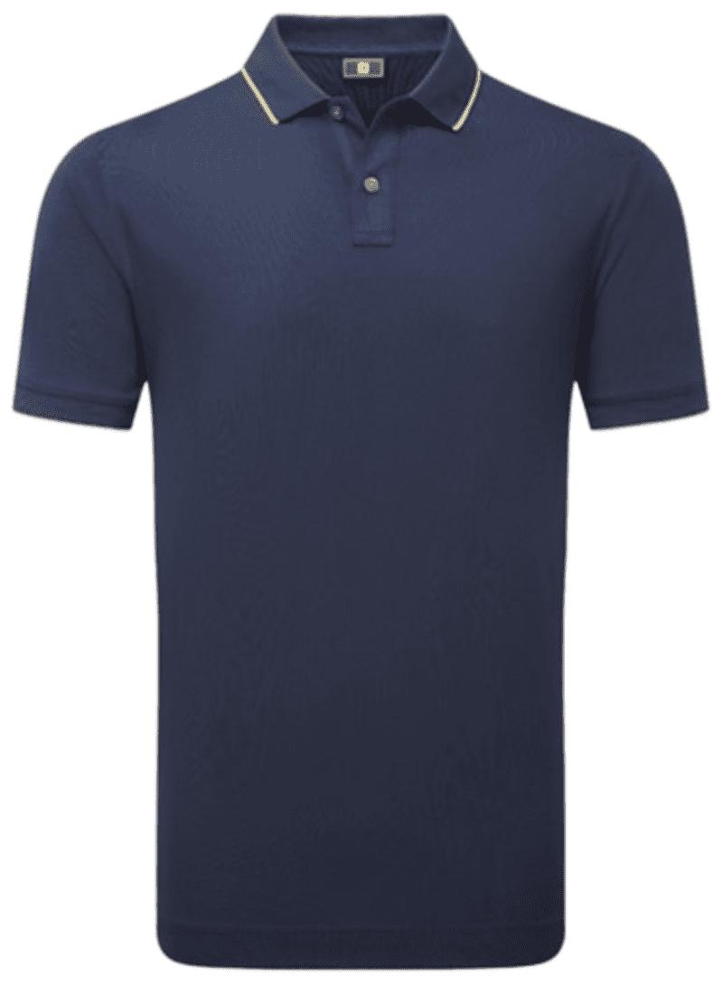 Footjoy Tipped Pique Men's Navy with Taxi Shirt