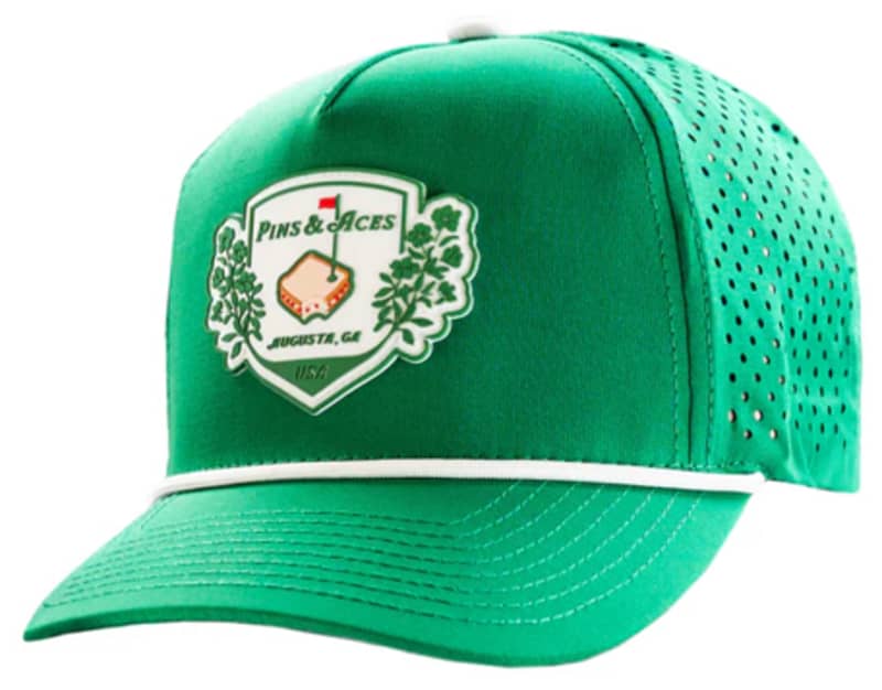 Pins &amp; Aces Augusta Perforated Rope Men’s Green Cap