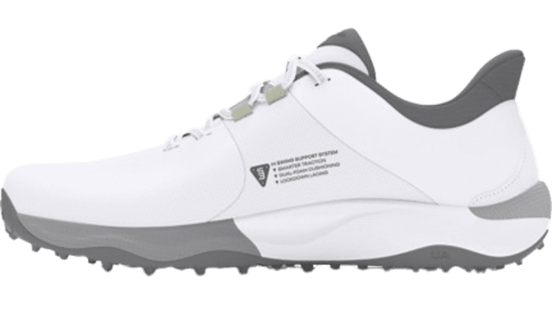 Under Armour Drive Pro Spikeless Wide Men's White Shoe