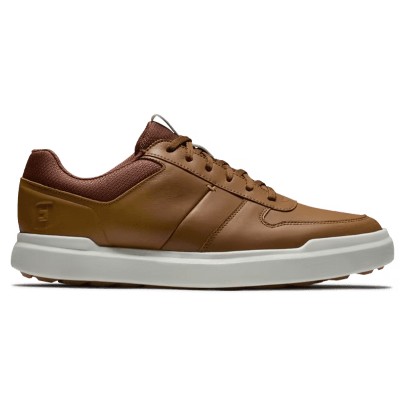  FootJoy Contour Casual Spiikeless Men’s Shoes (Tan/ White)