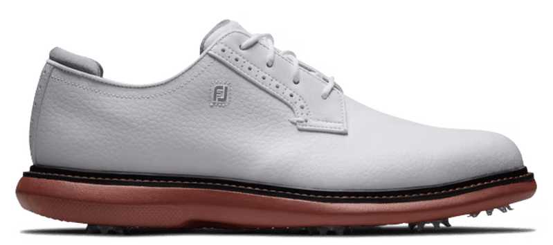 FootJoy Traditions Blucher Men's Shoes (White/Brick)