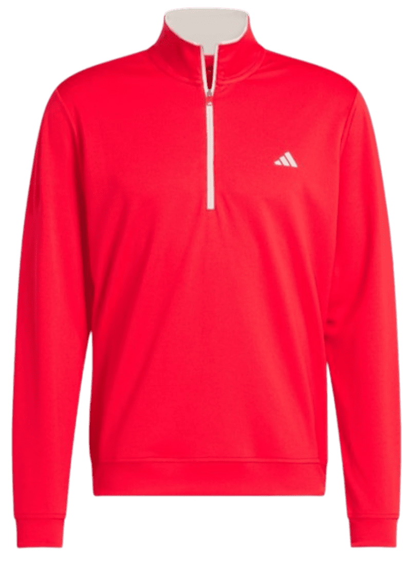 adidas Core Lightweight Men's Pure Ruby Quarter Zip Pullover