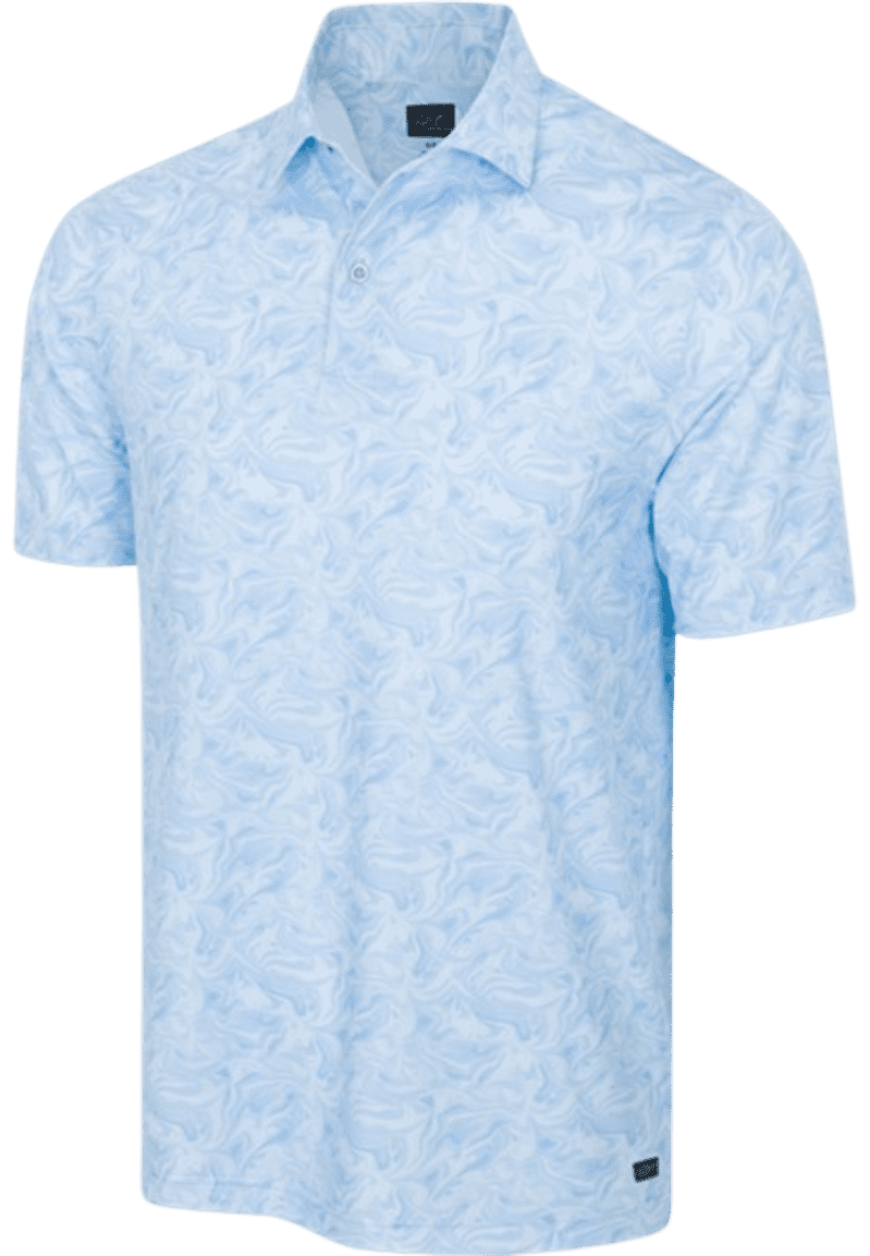 Greg Norman ML75 Ocean Marble Men’s White Shirt