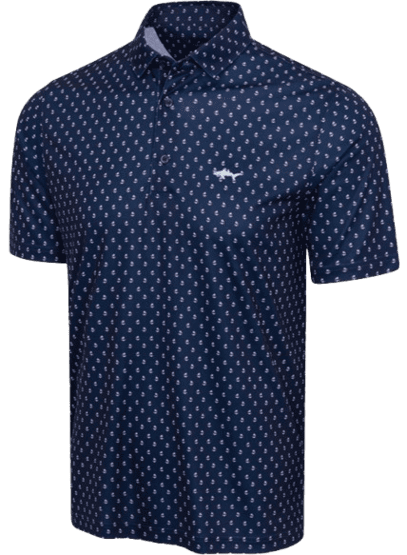 Greg Norman Paradise Print Men's Navy Shirt