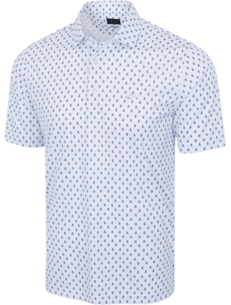 Greg Norman Paradise Print Men's White Shirt