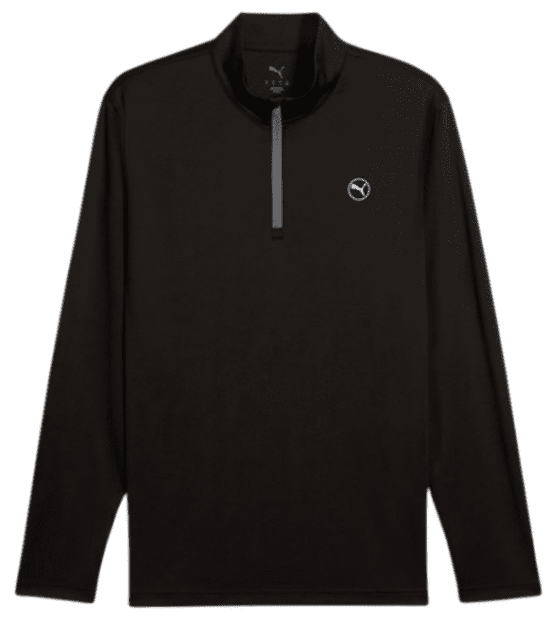 PUMA Pure 2.0 Texture Men's Black Quarter Zip Pullover