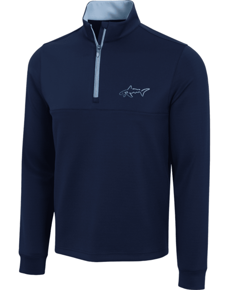 Greg Norman Captains Navy Pullover - Quarter Zip 