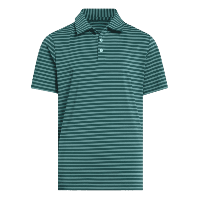 adidas Performance Stripe Junior Polo Shirt Aurora Ivy/Teal 
