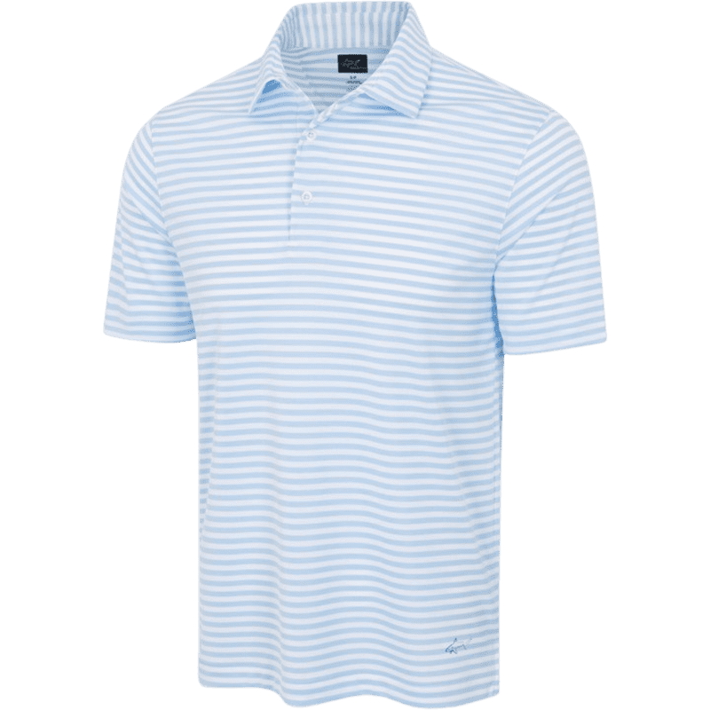 Greg Norman Microlux Stripe Men's Cloud/White Shirt