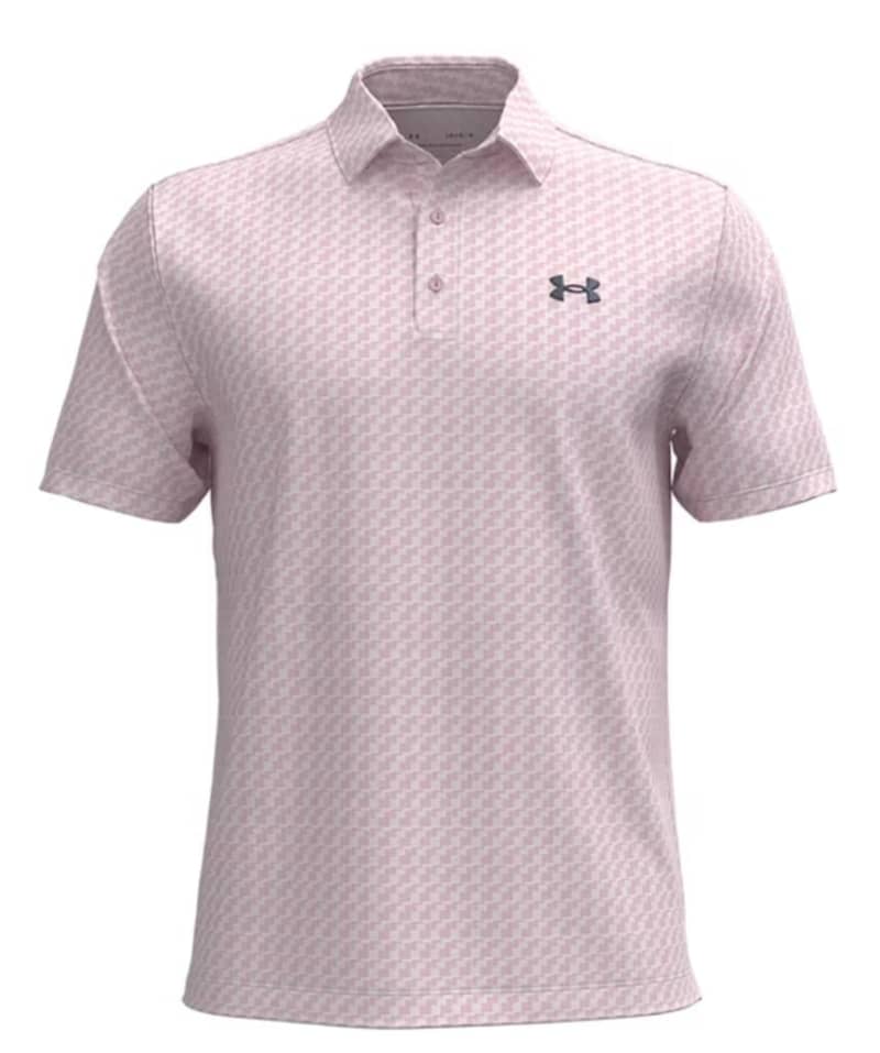 UnderArmour Playoff 3.0 Printed Polo Men's White/Pink Shirt