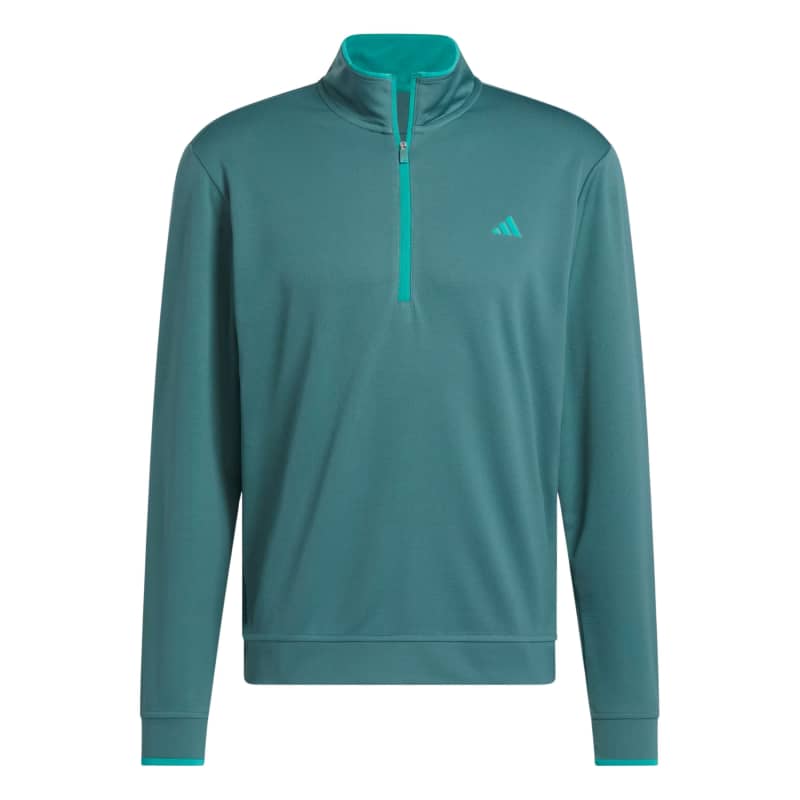 adidas A/S Lightweight ¼ Zip Men's Teal Pullover