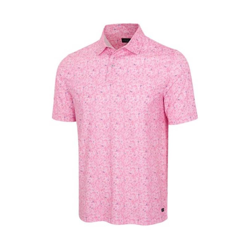 Greg Norman Shark Tail Ultra Stretch Men's Pink Shirt