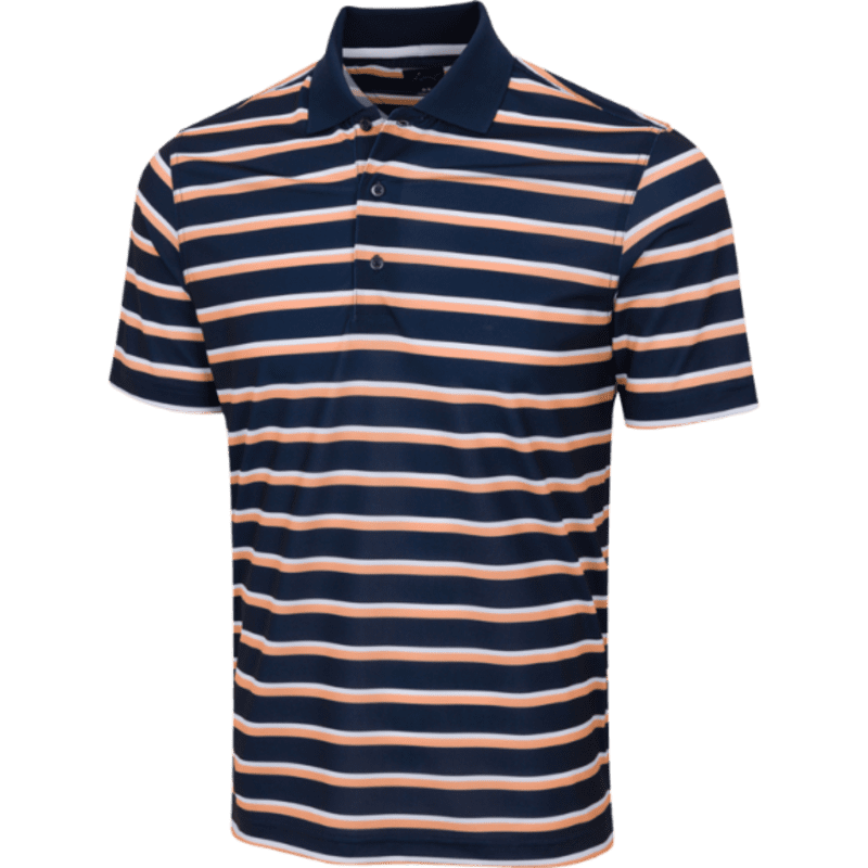Greg Norman Pique Stripe Men's Navy Shirt 