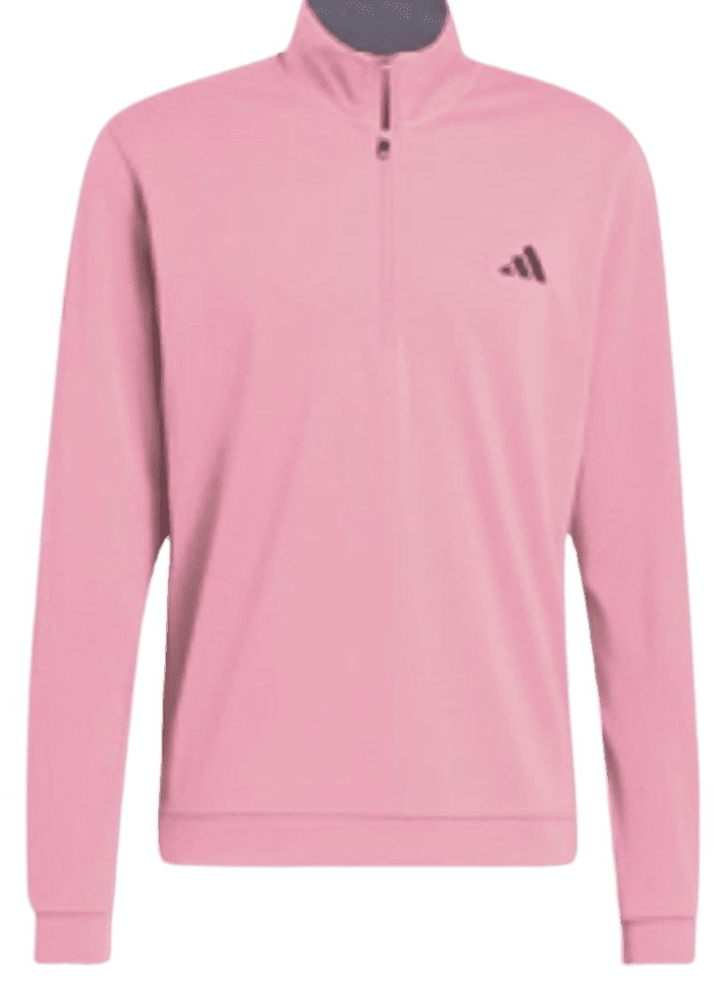 Adidas Core Lightweight Men's Quarter Zip Clear Pink Pullover