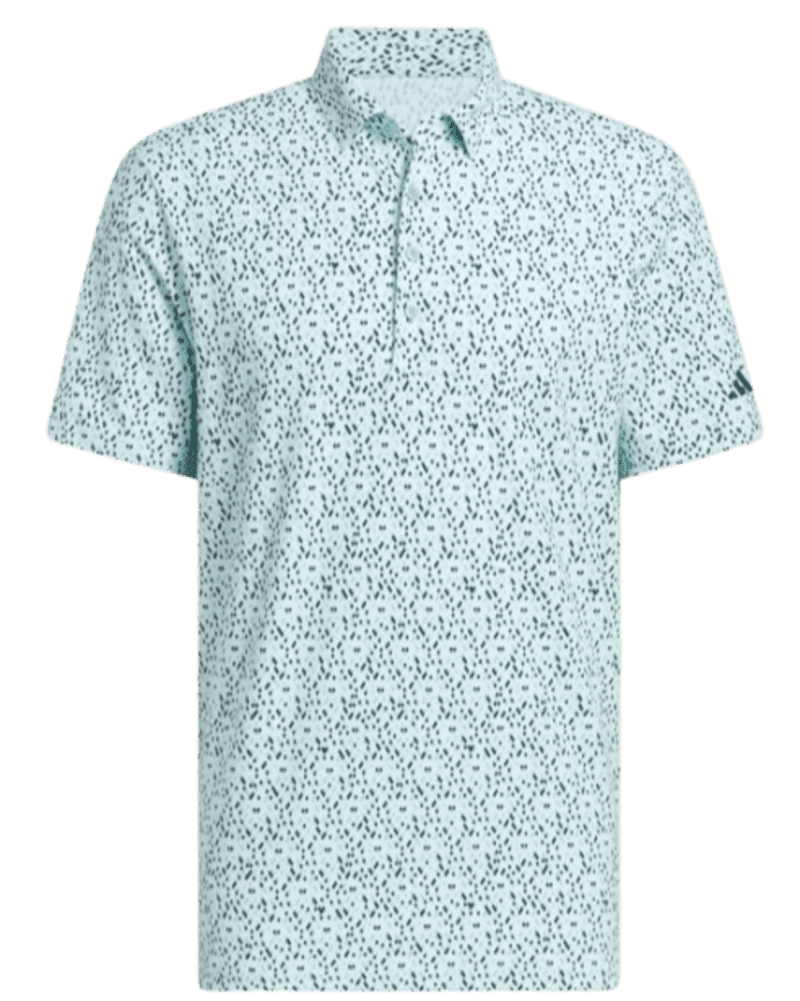 adidas Ultimate365 Micro Argyle Men's Polo Shirt Aqua/Navy