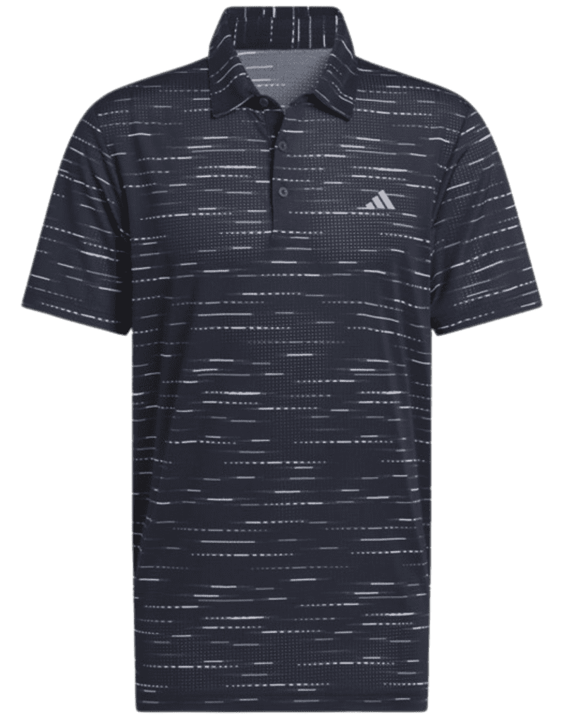 adidas Ultimate365 Mesh Glimmer Print Men's Polo Shirt Navy