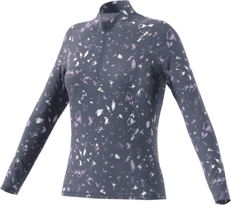 adidas Ultimate365 Printed Ladies Violet 1/4 Zip