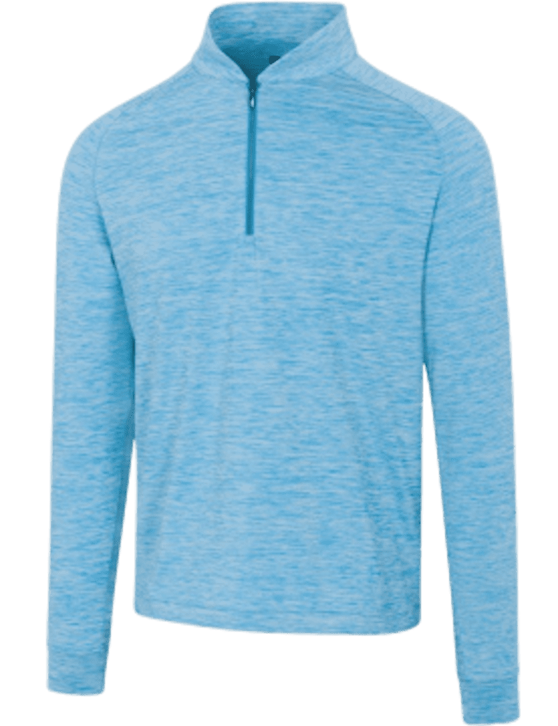 Greg Norman Clubhouse Quarter Zip (Perfect Sky/Heather)