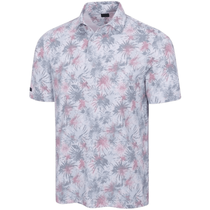 Greg Norman ML75 Stretch Mesh Celebration Men's Polo White