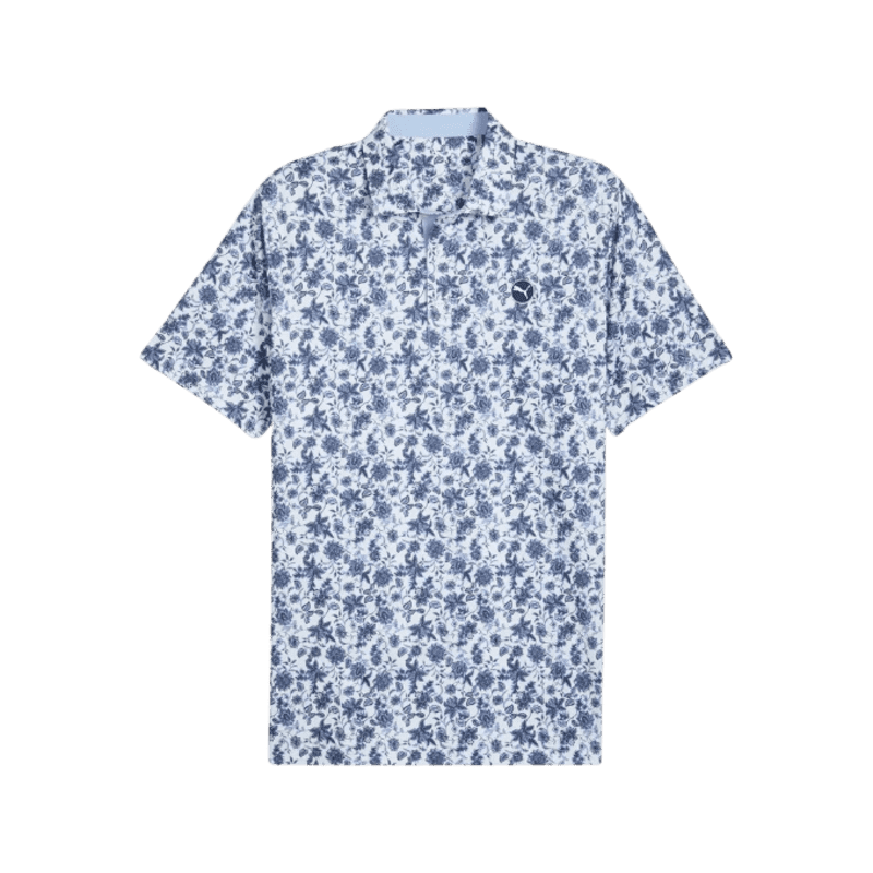 Puma Mattr Cloudspun Carmela Floral Men's Polo (Navy/White)