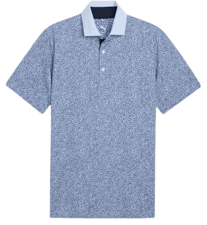 Puma MATTR Joey Golf Men's Polo (Haute Tropic/Deep Navy)