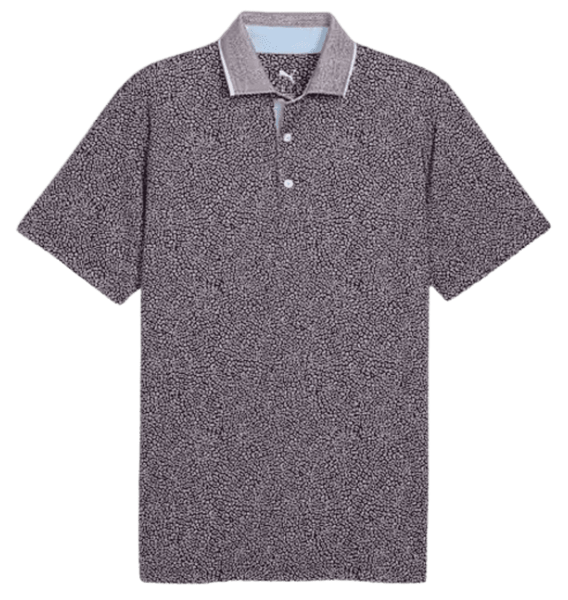 Puma MATTR Joey Golf Men's Polo (Ruby Shimmer/Alpine Snow)