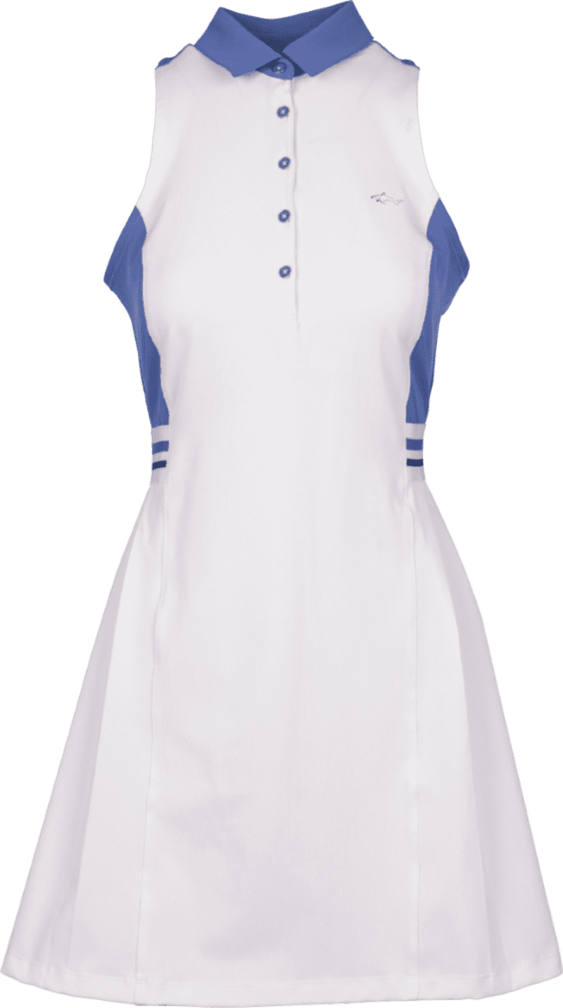 Greg Norman Backspin Cblock Ladies Blue Sleeveless Dress