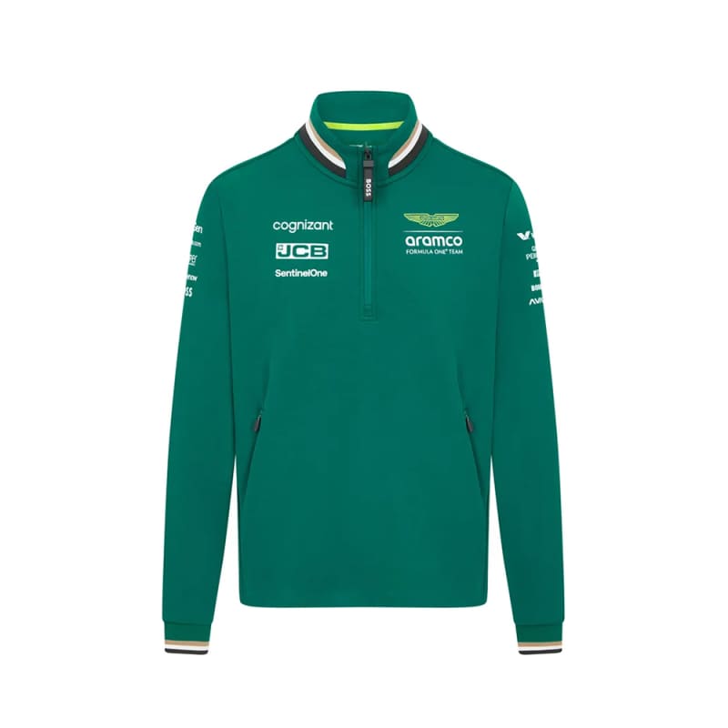 Men's Aston Martin Team 1/4 Zip Sweatshirt 2024