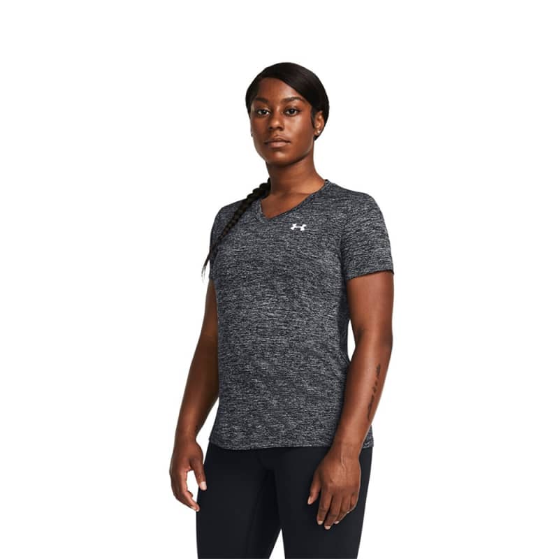 Ladies Tech Twist V-Neck Short Sleeve
