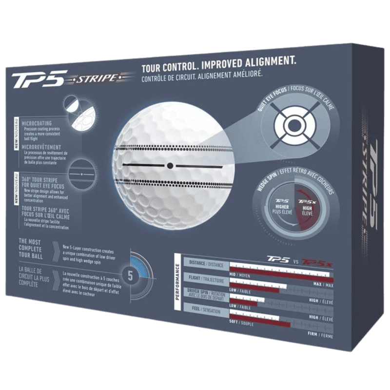Taylormade TP5 Stripe Men's Golf Ball (2026)