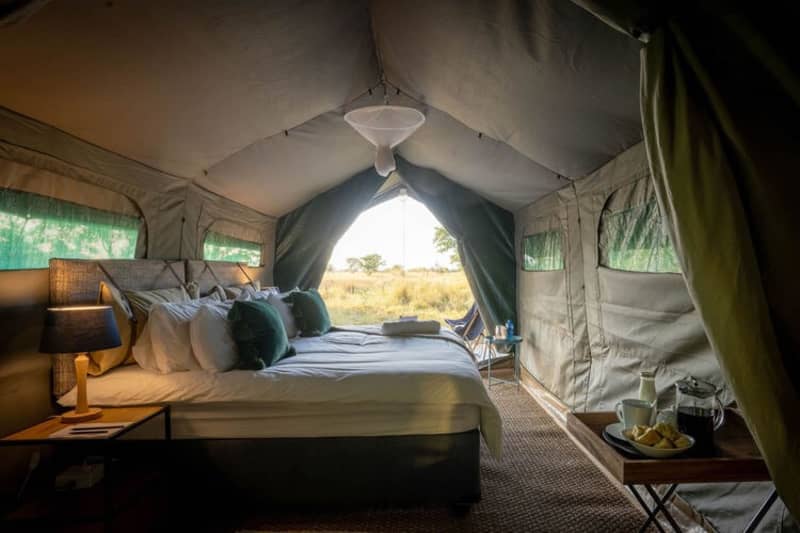 Kruger Untamed - Satara Plains Camp: Luxury Tent Stay for 2 People + All Meals + Local Beverages + 1 Daily Game Drive!