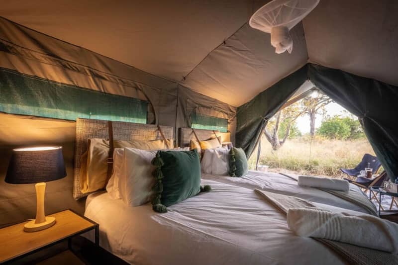 Kruger Untamed - Satara Plains Camp: Luxury Tent Stay for 2 People + All Meals + Local Beverages + 1 Daily Game Drive!
