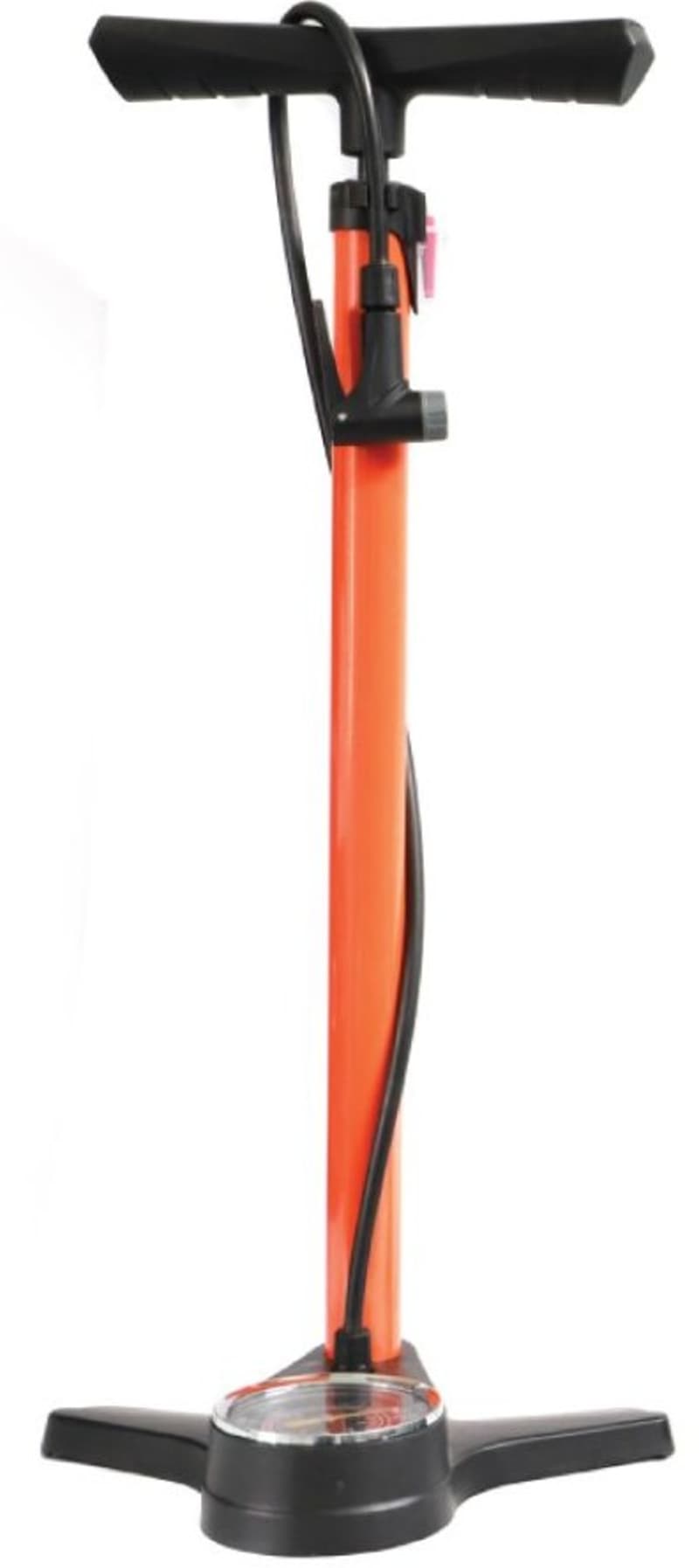 Speedmaster Alloy Smartie Floor Pump – Orange (with Gauge &amp; Smart Head)