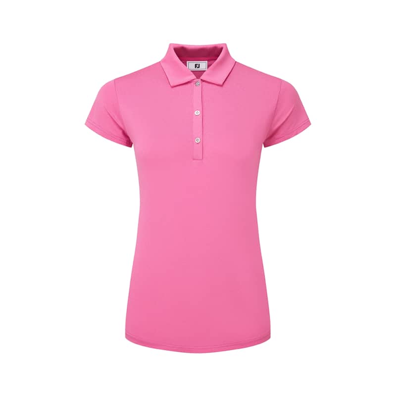 Ladies Cap Sleeve Lisle Polo