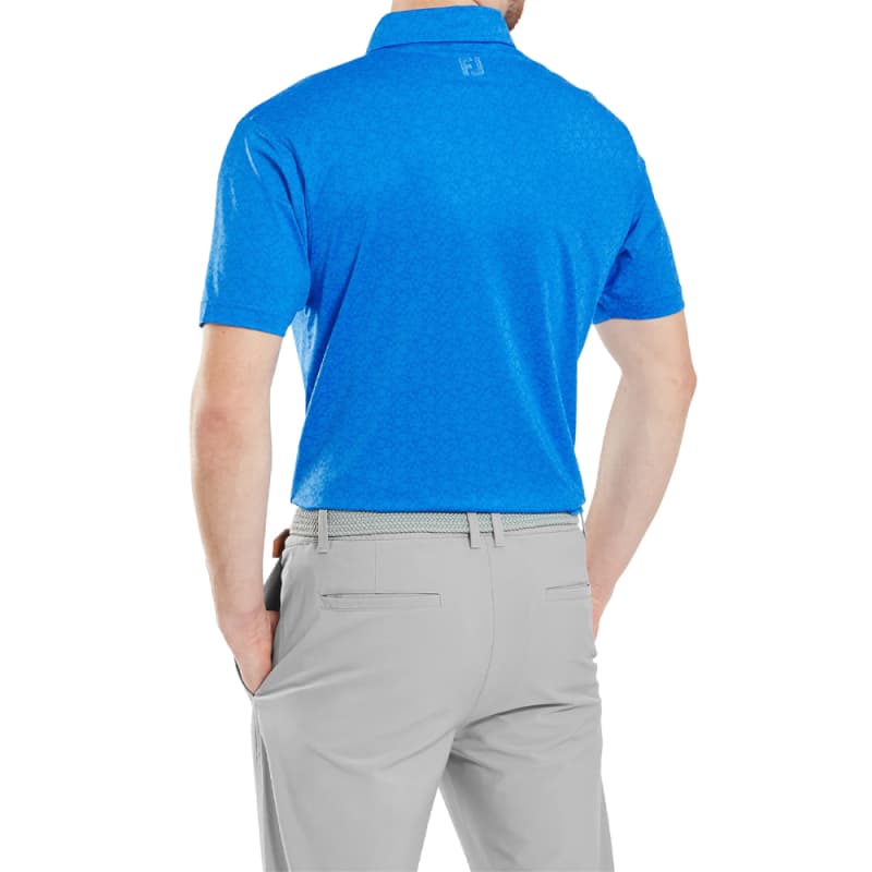 Men's Painted Floral Lisle Polo