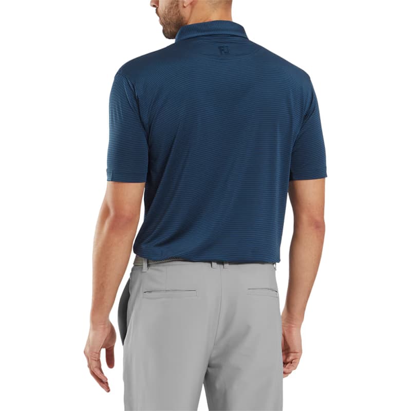 Men's Micro Feeder Stripe Lisle Polo