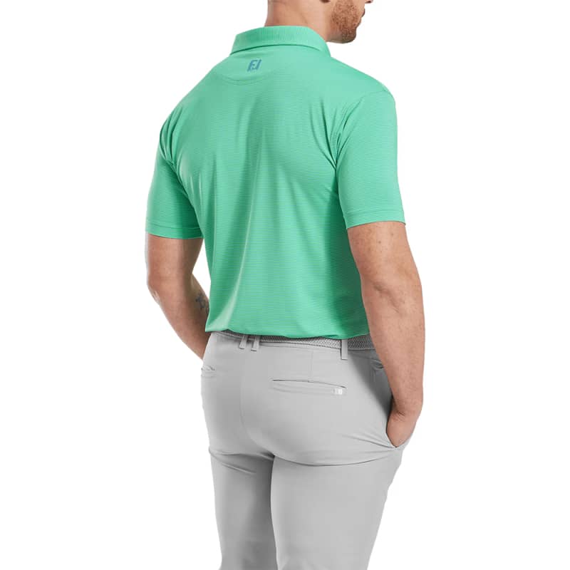 Men's Micro Feeder Stripe Lisle Polo