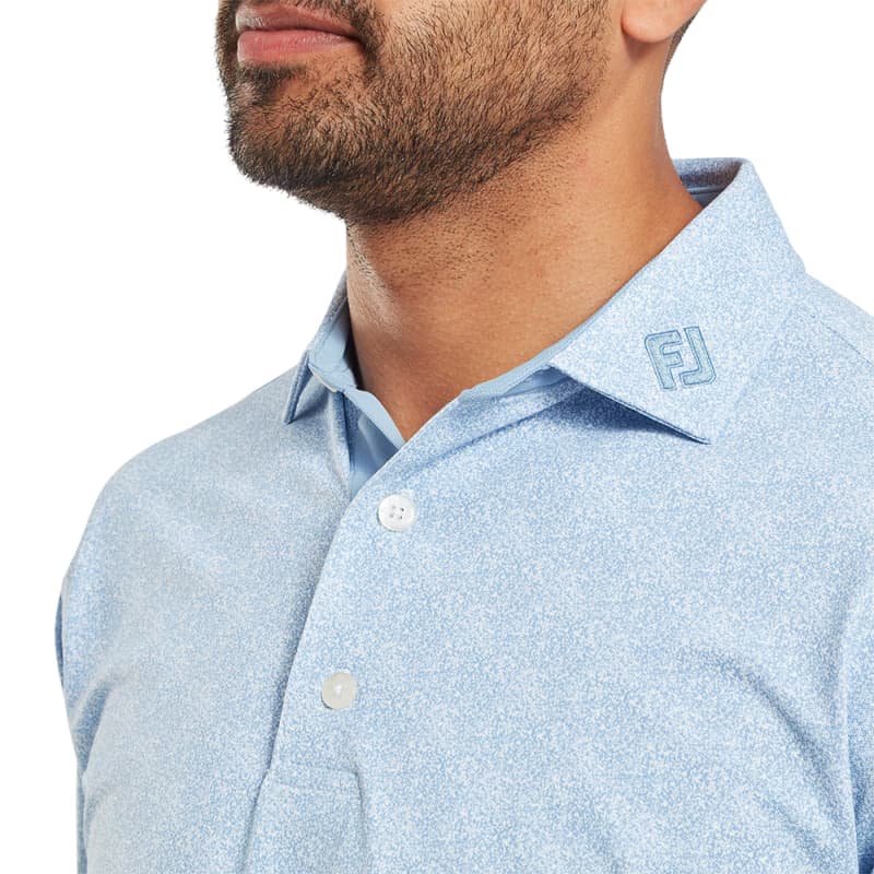 Men's Speckle Print Pique Polo