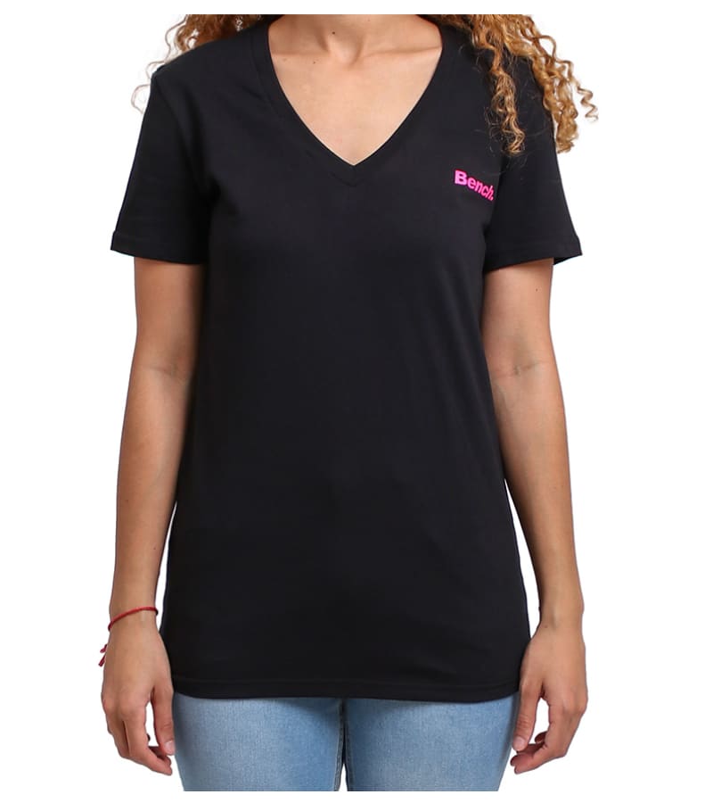 Bench Ladies Rachel V Neck Short Sleeve Tee