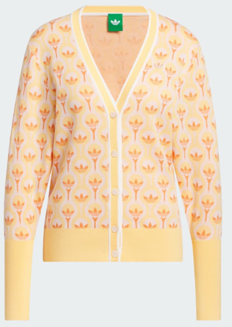 adidas Originals White/Tangerine Ladies Cadigan