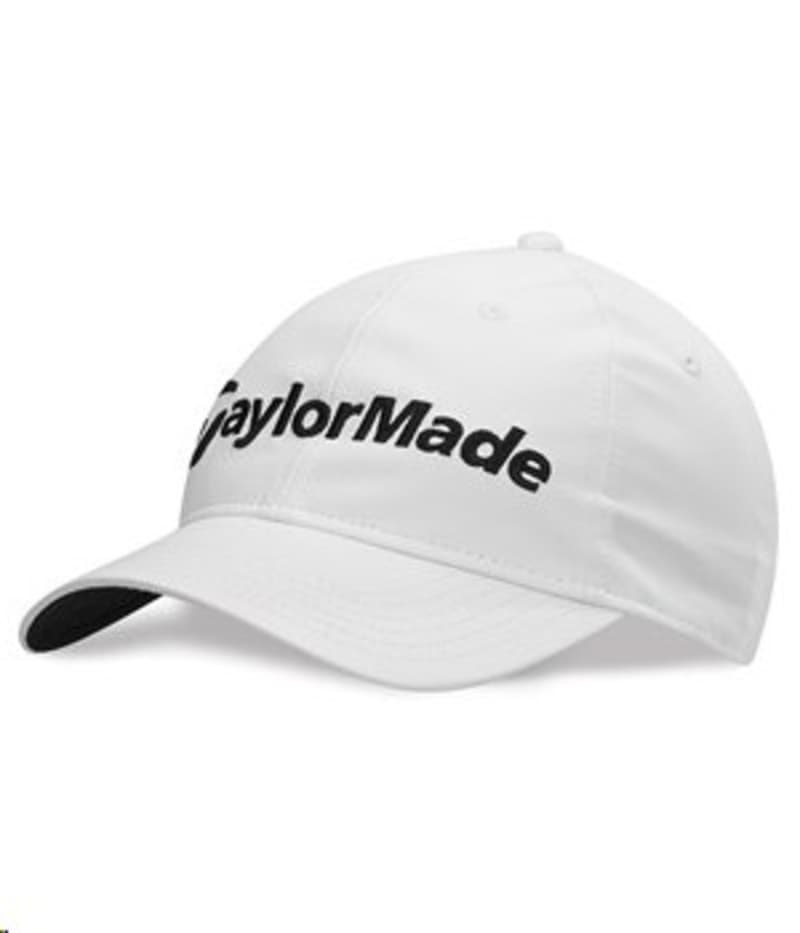 TaylorMade Performance Side Hit Mens White Cap