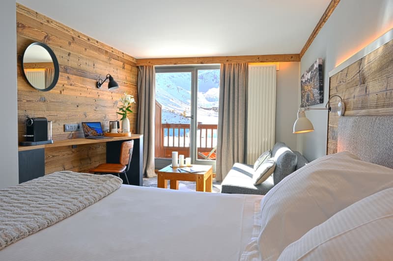 The Best Location in Tignes! Hôtel Le Levanna by Les Etincelles — Boutique Alpine Hotel with Spa & Ski Access - 7 nights for 2 People sharing - chalet-style room - from R39 429 for the room!