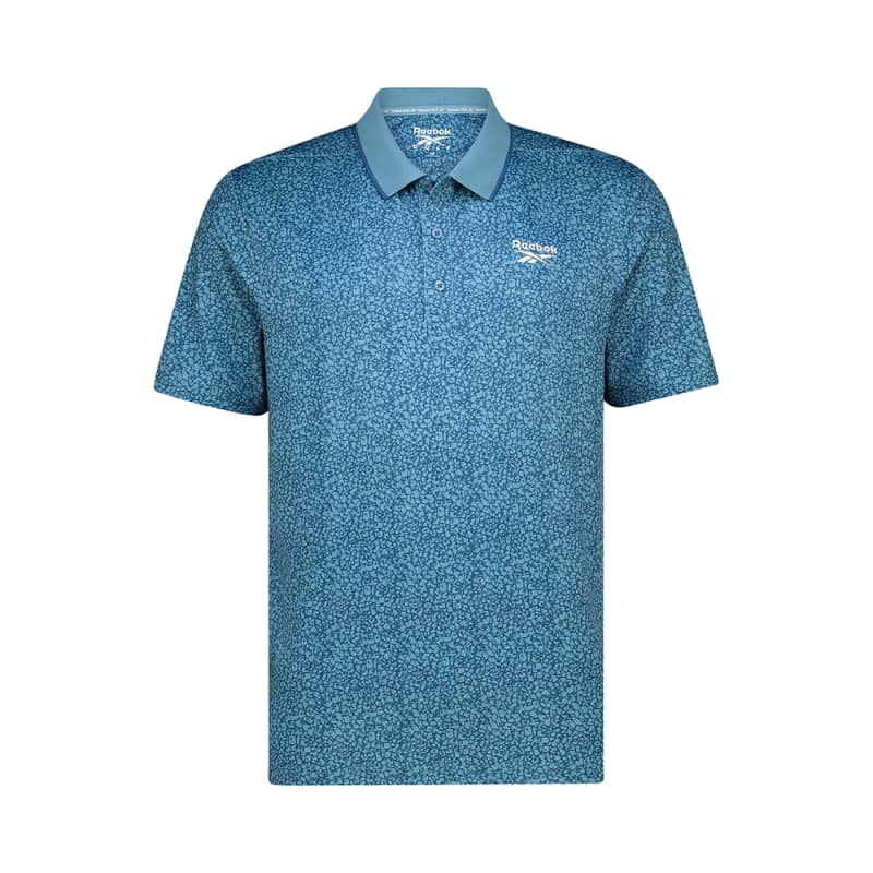 Reebok Men's Crackle Print Polo Shirt