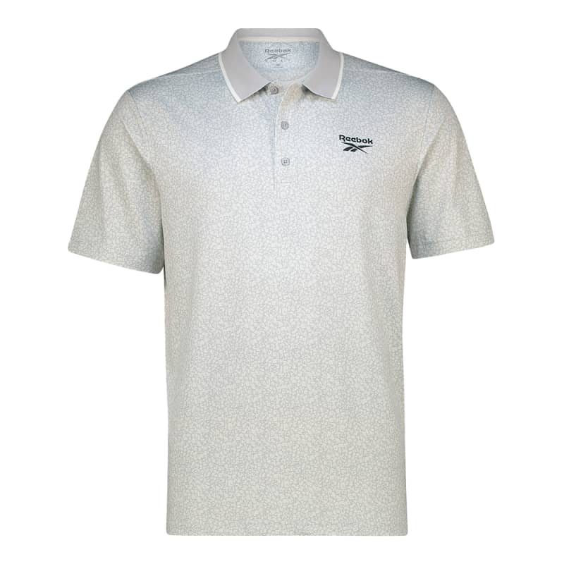 Reebok Men's Crackle Print Polo Shirt